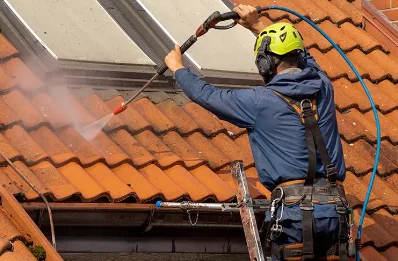 Démoussage et hydrofuge de toiture à Flacourt